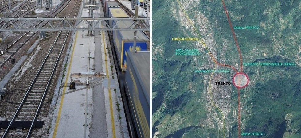 Bypass ferroviario di Trento, la Rete dei Cittadini: “Meglio perdere i fondi del Pnrr che sfregiare la città e mettere a